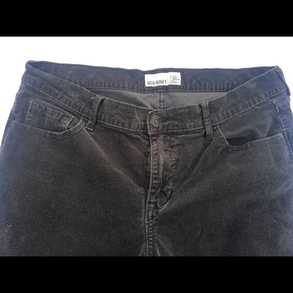 Old Navy Gray Corduroy Pants 12 R - Picture 5 of 7